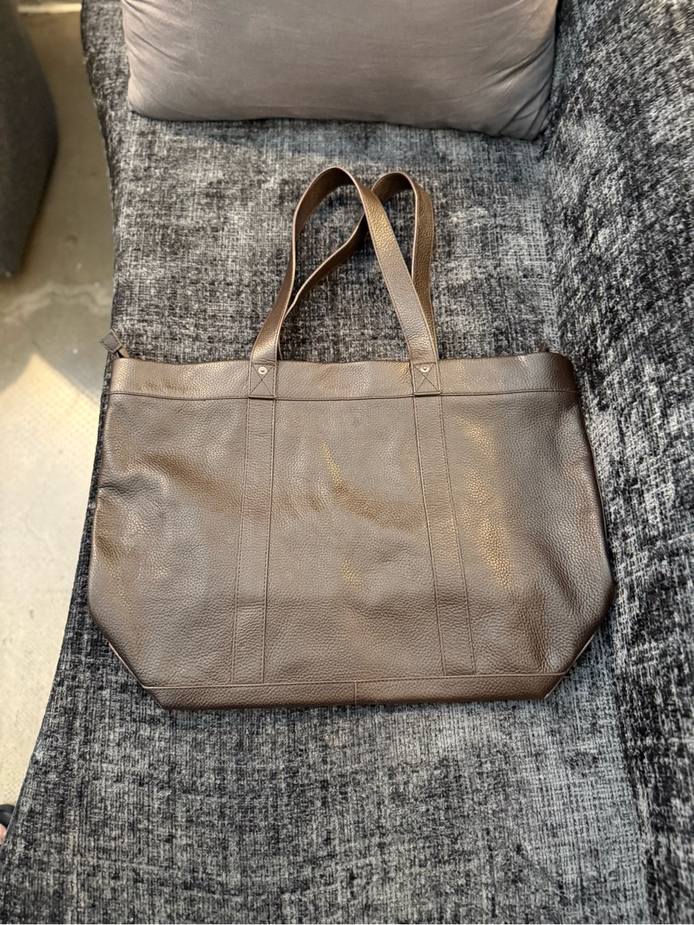 Banana Republic Brown Leather Tote Bag